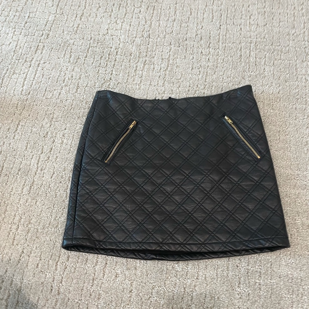 Leather skirt